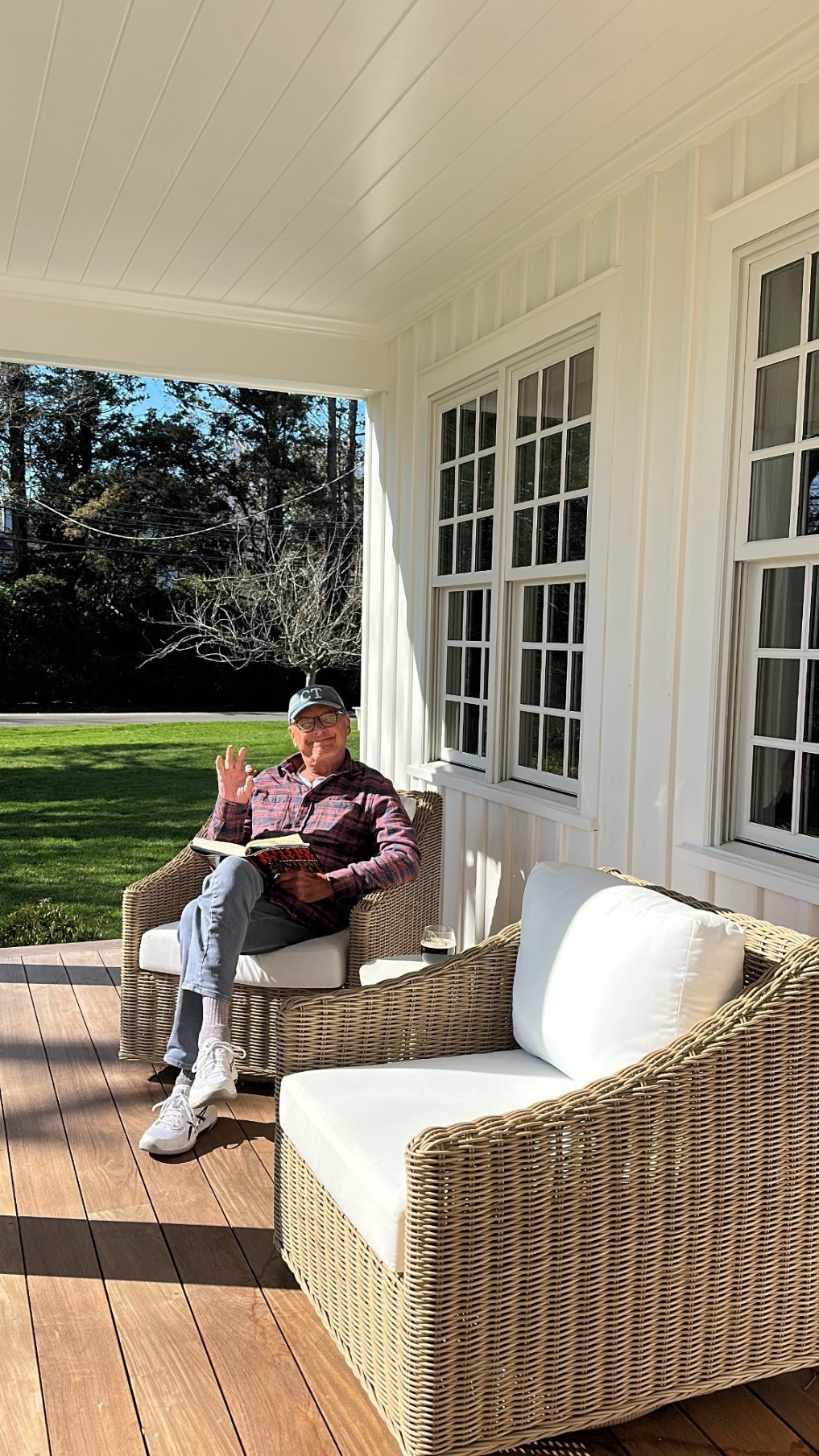 my dad enjoying their porch 🤍 

#LTKHome