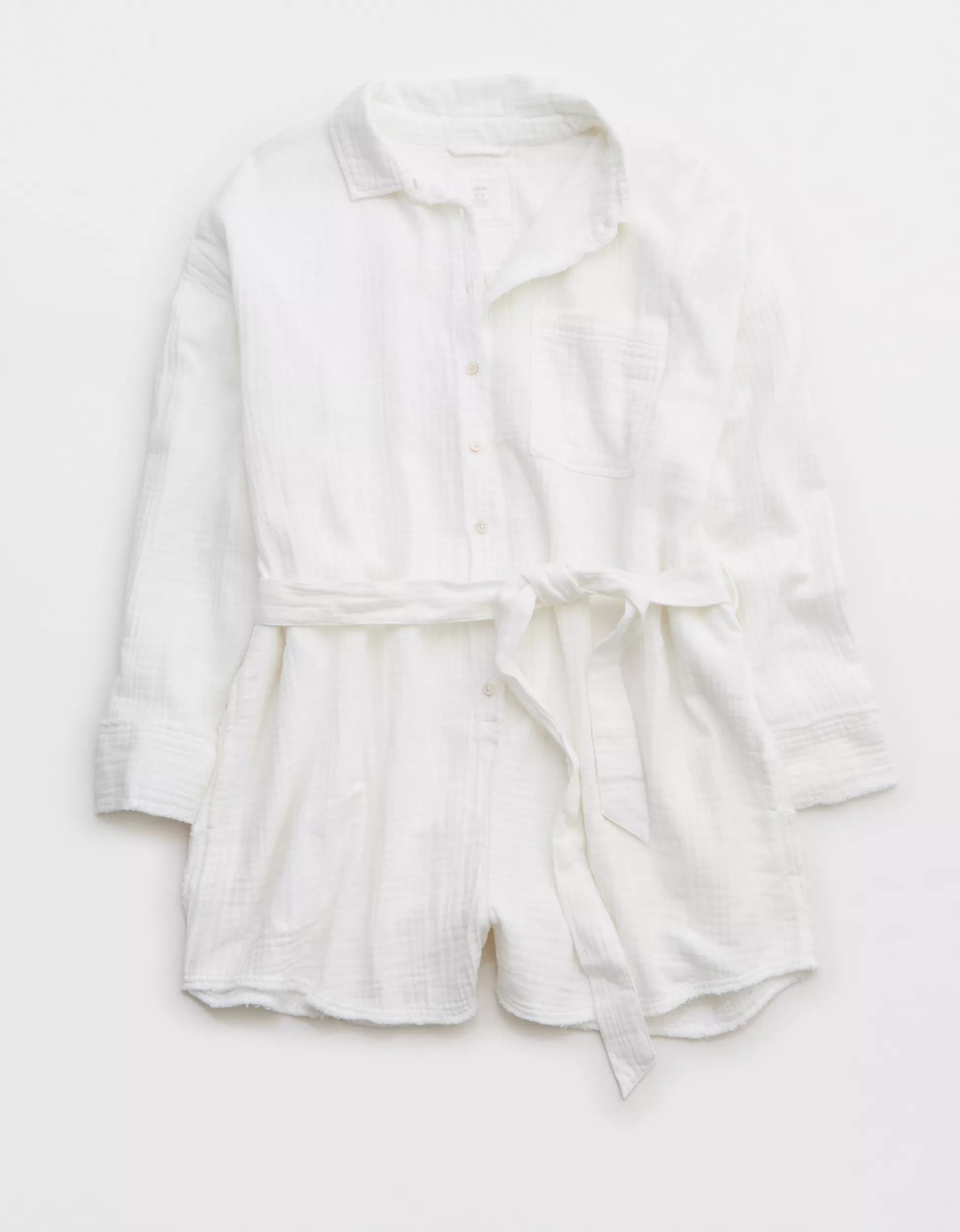 Aerie Pool-To-Party Belted Romper | Aerie