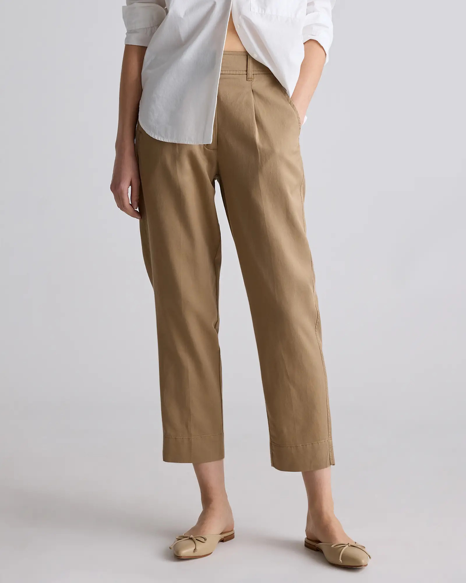 Drapey Twill Tapered Trouser | Quince