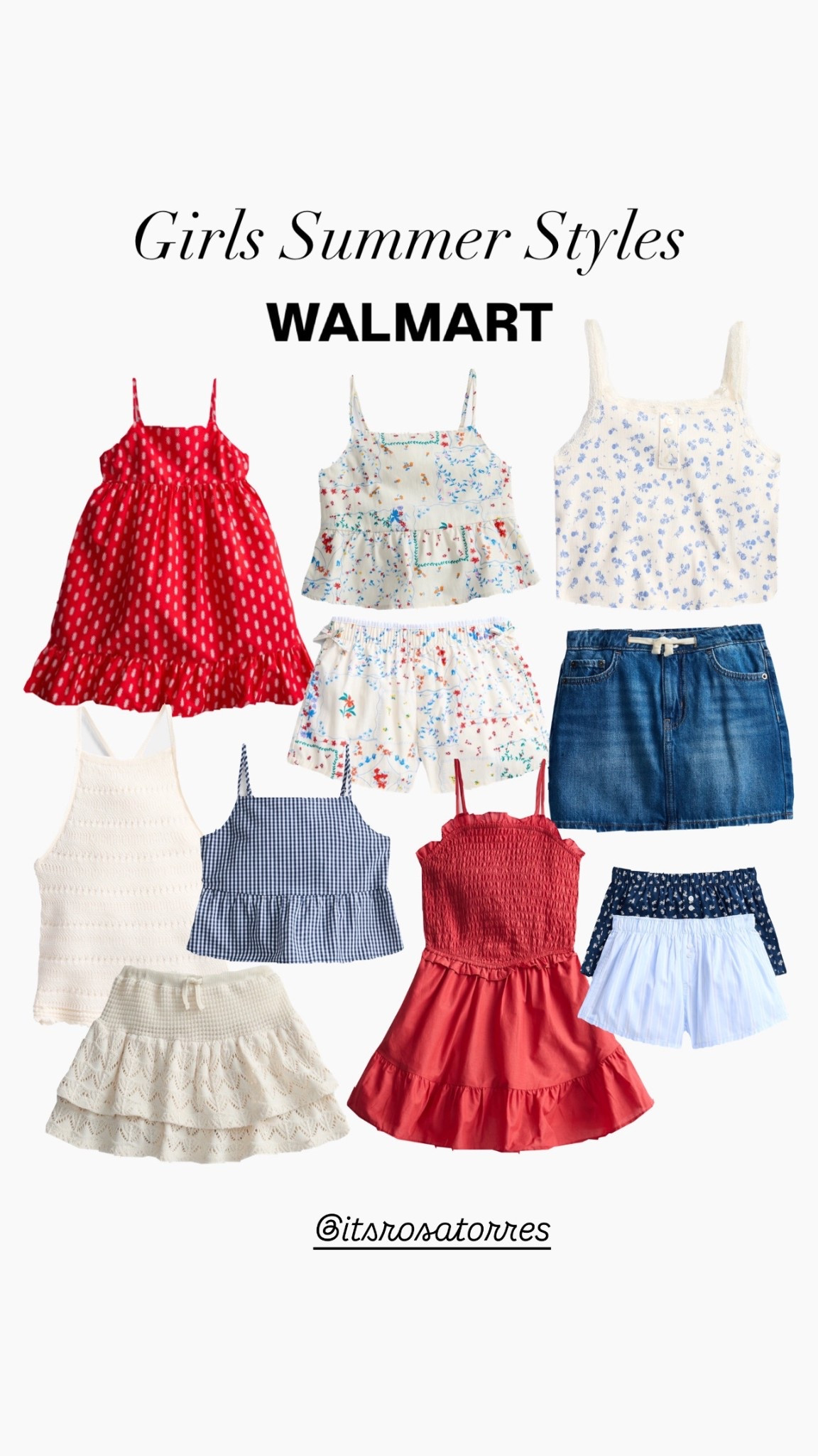 Cute summer styles for girls. Such beautiful mix of dresses, sets or an everyday staples for sunny days, vacation or Fourth of July colors too. 

#girlssummerstyles #girlsclothes #girlsfourthofjuly #girlsvacationdresses #summerdress #girlsshorts #girlstops 


#LTKootd #LTKKids #LTKgrwm