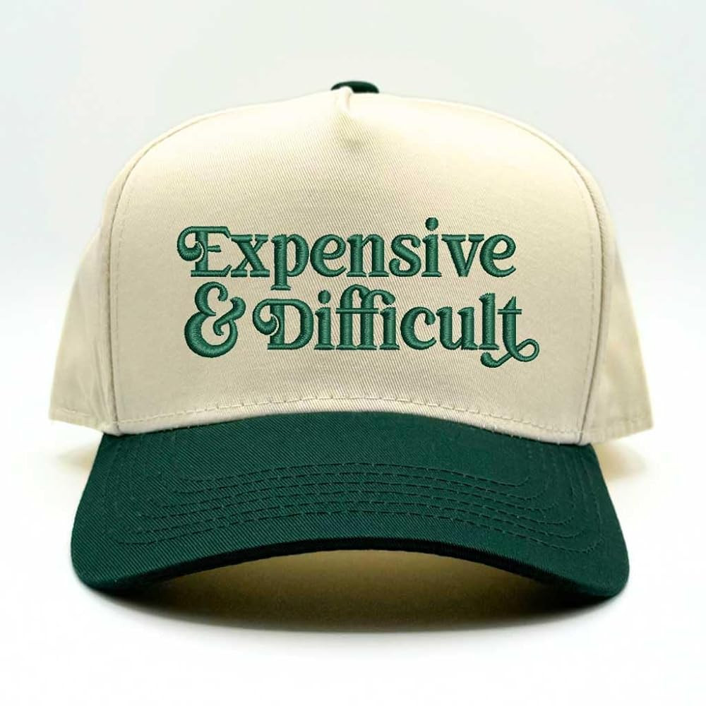 Expensive and Difficult Two Tone 5-Panel Embroidered Baseball Hat | Amazon (US)