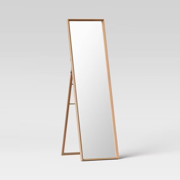 18" x 65" Classic Wood Mirror Natural - Threshold™ | Target