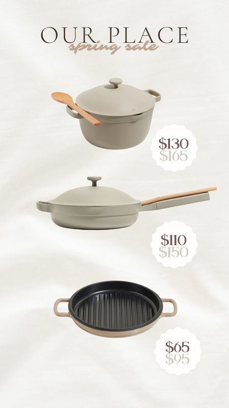 Our Place has a great spring sale right now, up to 40% off on select items! 

Our place, always pan, kitchen essentials, kitchen sale 

#LTKstyletip #LTKhome #LTKsalealert