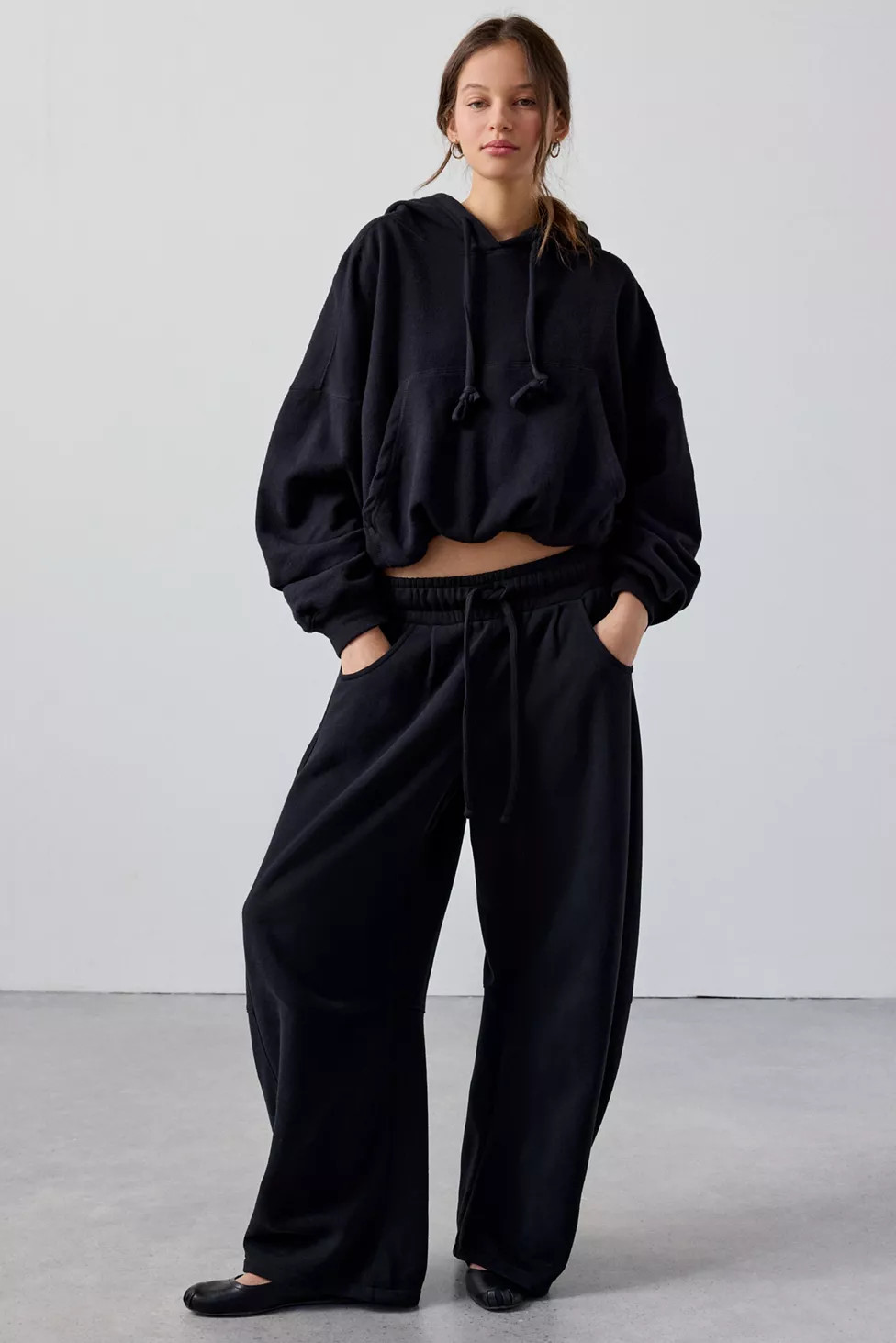 Out From Under Essential Barrel Leg Full Length Sweatpant | Urban Outfitters (US and RoW)