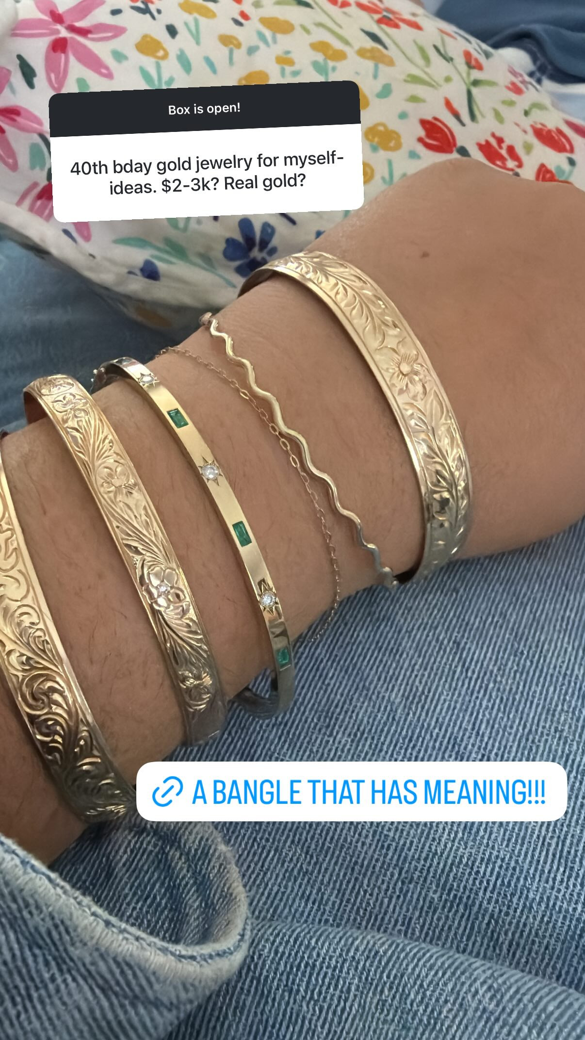 I love a bangle that has meaning