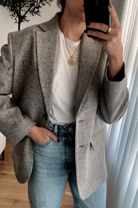 Grey Blazer // Anine Bing

#LTKstyletip #LTKSeasonal #LTKworkwear