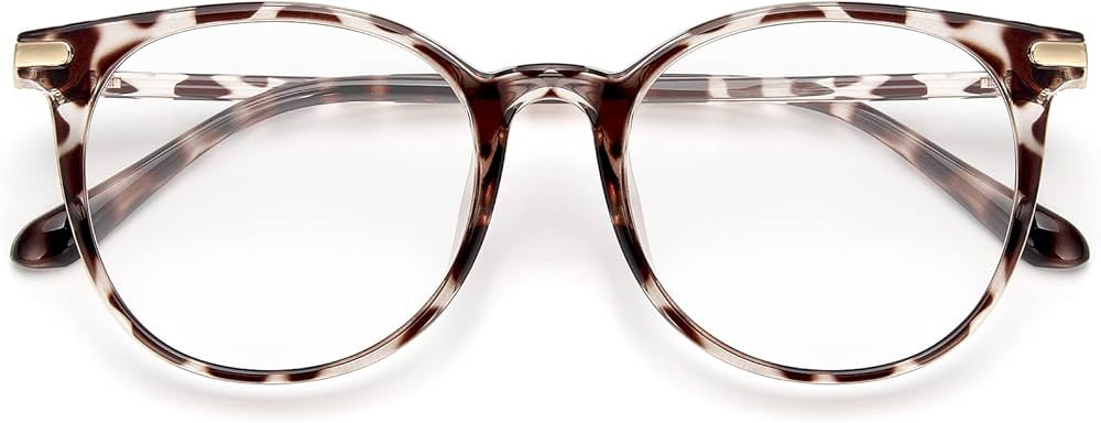 Gaoye Blue Light Blocking Glasses, Retro Round Eyewear Frame Anti Eyestrain Computer Glasses for ... | Amazon (US)