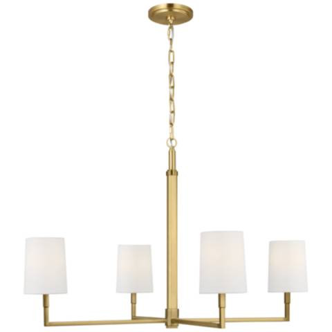 Visual Comfort Studio Danica Large Chandelier B10 36" Burnished Brass - #9926V | Lamps Plus | Lamps Plus