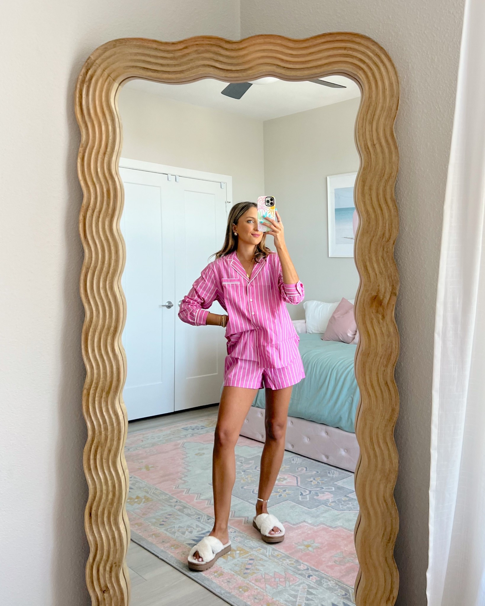 new spring outfits from gap! shop their 50% off sale 💗💐 wearing an small in these pajamas 