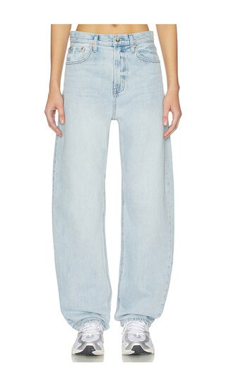 PISTOLA Wes High Rise Barrel Jeans in Blue. - size 25 | Revolve Clothing (Global)