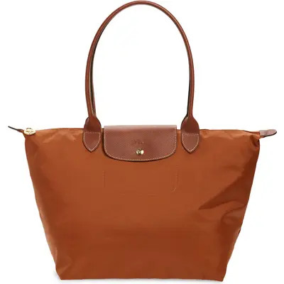 Longchamp Large Le Pliage Tote in Orange/Orange at Nordstrom | Nordstrom