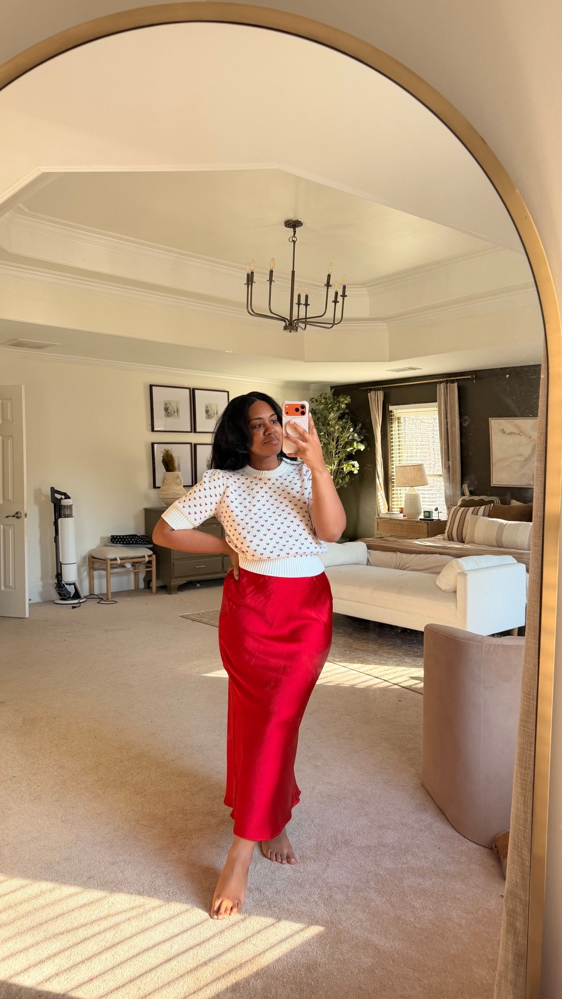 The simplest but yet beautiful top that can be paired with a skirt or pants for a semi causal Valentine’s Day look. 

#LTKValentine #LTKMidsize #LTKootd