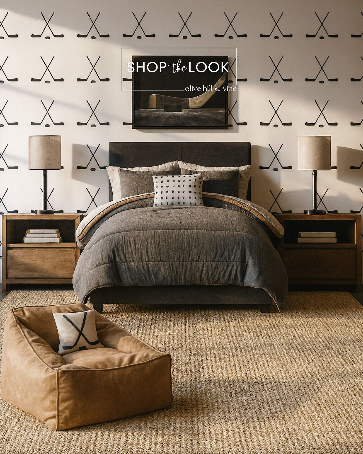 Bring his love for hockey front and center with a bold stick-pattern wall, vintage art, and sporty accents. Layer in a soft lounger, durable jute rug, and practical nightstands for a space that’s as functional as it is game-day ready. 

 

#LTKHome #LTKStyleTip #LTKKids