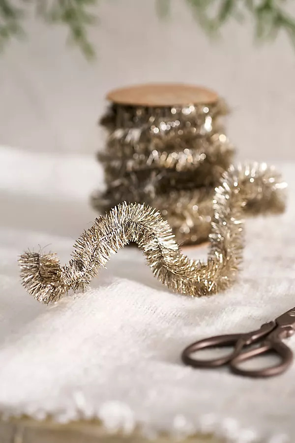 Antique Silver Tinsel Ribbon | Anthropologie (US)