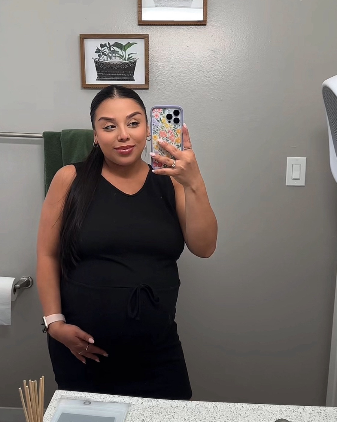 Comfortable, Soft, Black Dress 🖤 38 weeks pregnant but I’m sure I can wear this postpartum. 

#LTKStyleTip