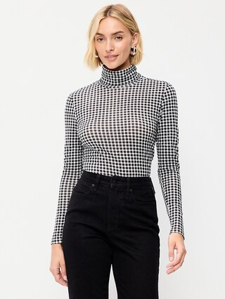 Slim-Fit Printed Turtleneck | Old Navy (US)