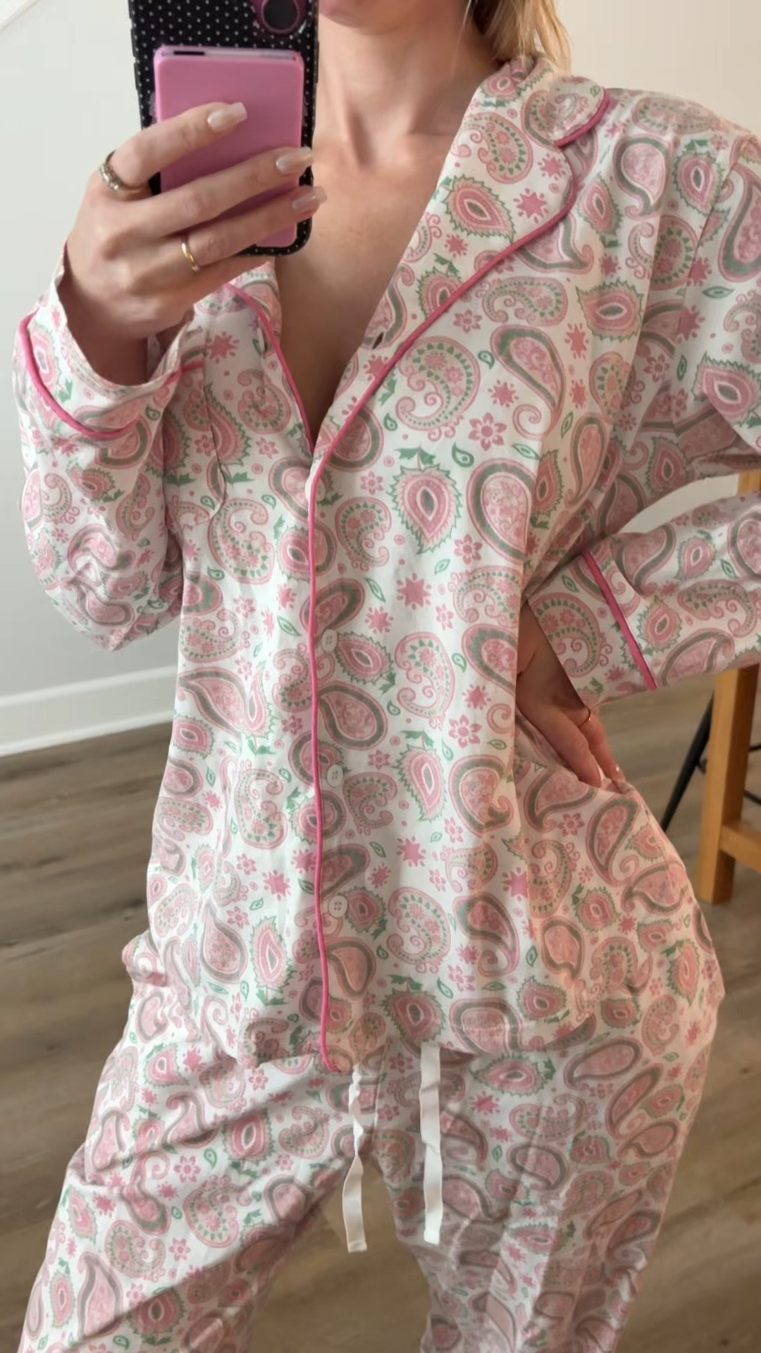 I’ve been on the hunt for affordable 100% cotton pajamas and these are the cutest!! 

This is a size medium and it fits great but I wish I got a large instead since I like my pjs very oversized :) #pajamas #cotton pajamas 

#LTKSpringSale #LTKmorningroutine #LTKselfcare