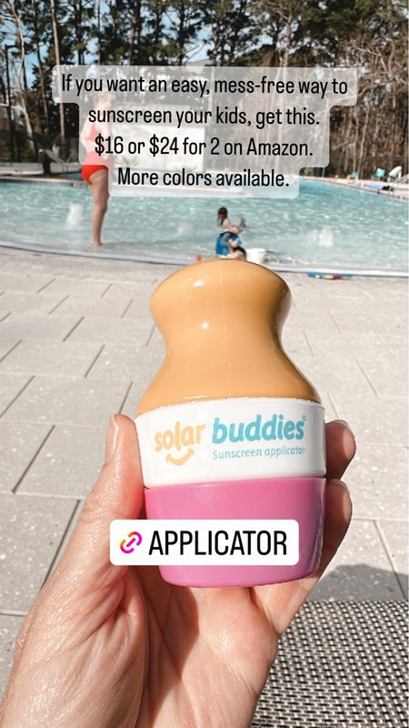 Sunscreen applicator - mess free and kid friendly! 

#LTKkids #LTKSeasonal #LTKswim