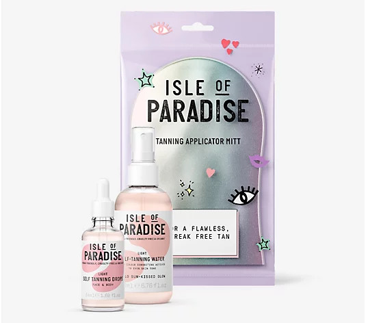 Isle of Paradise Super-Size Self-Tanning Face & Body Kit | QVC