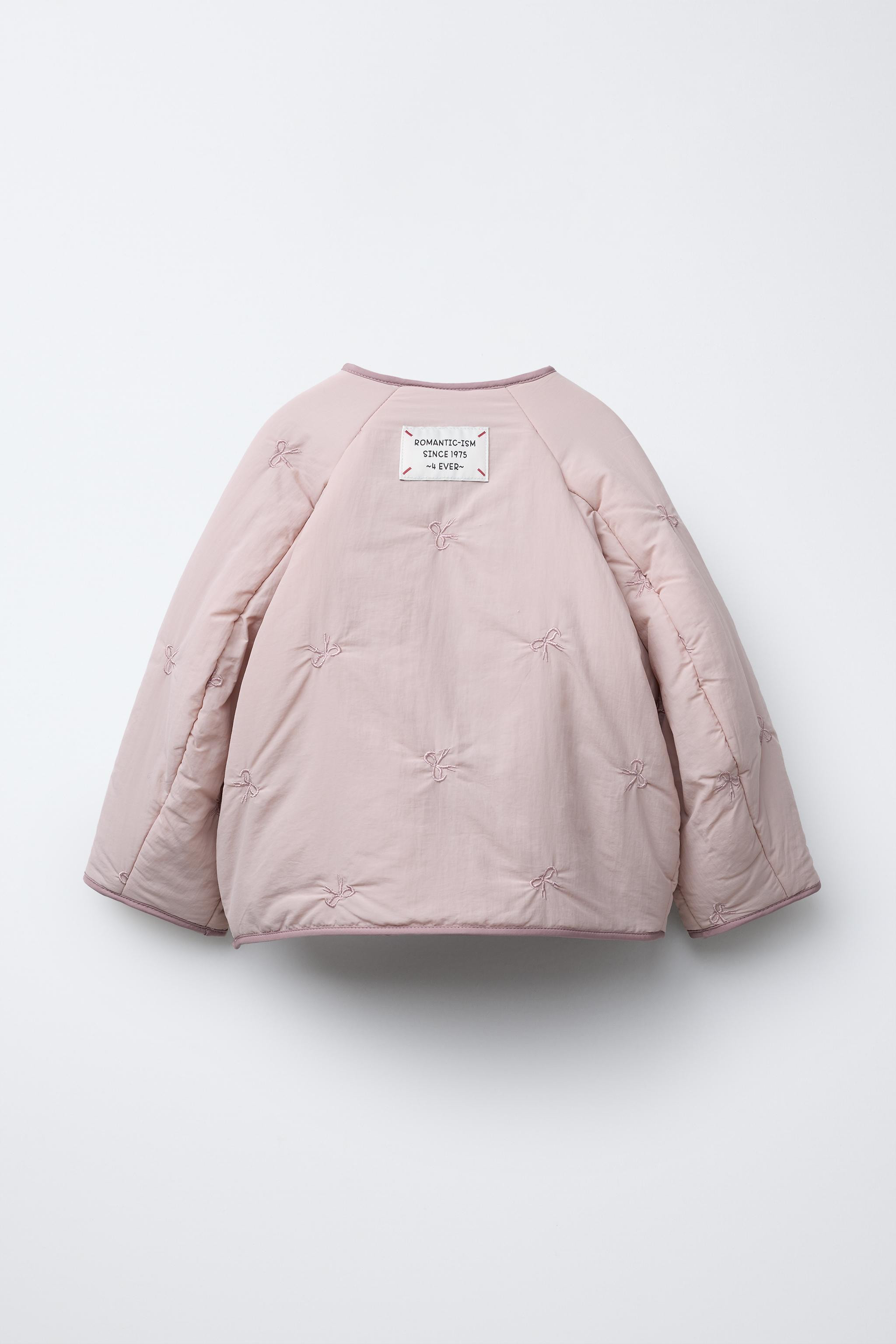 WATER-REPELLENT PADDED JACKET WITH EMBROIDERED BOWS | Zara UK