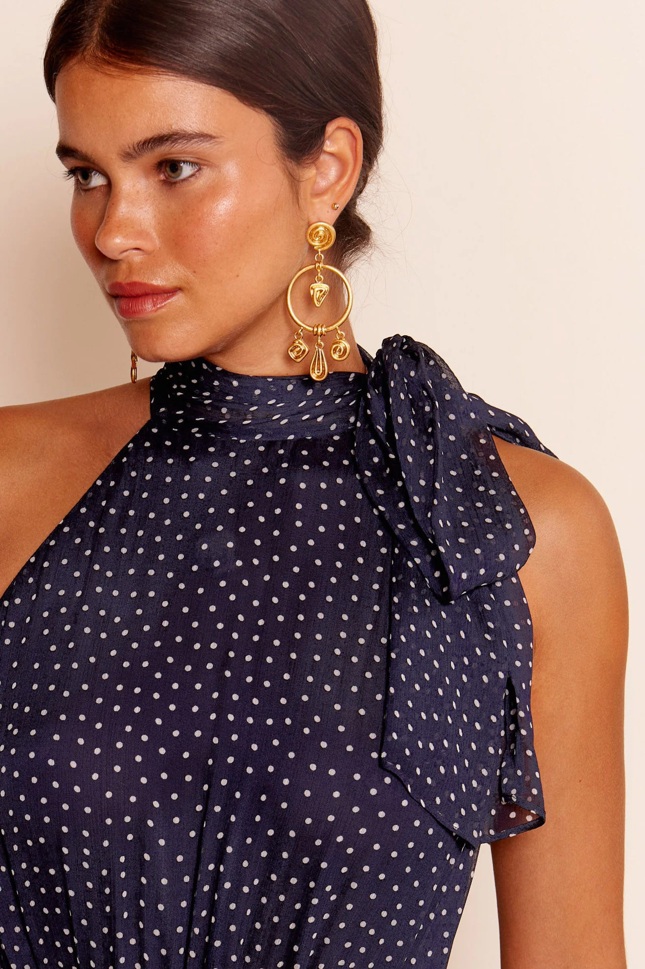 Abi - Mini Navy Polka Dot | Rixo