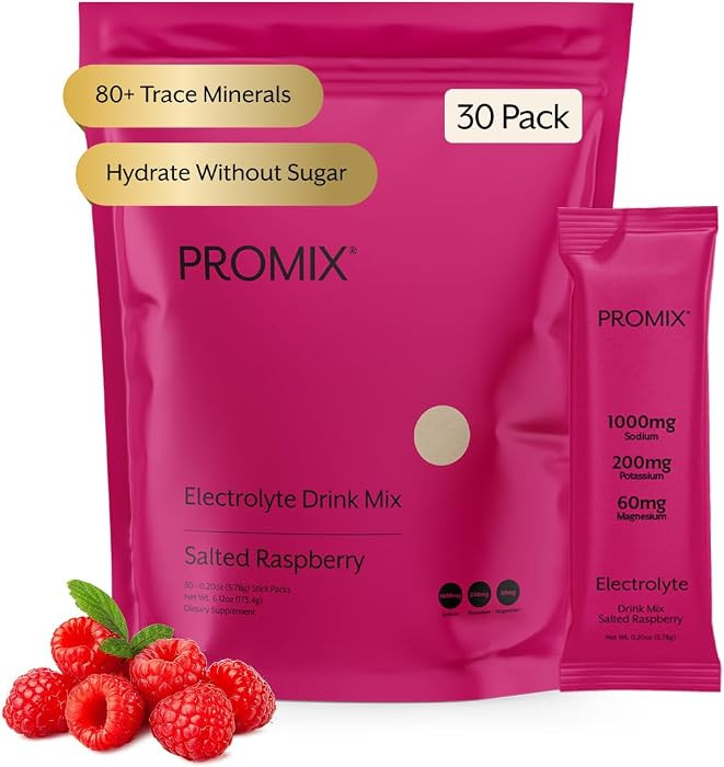 ProMix Nutrition Electrolytes Powder Hydration Packets - Himalayan Pink Salt, Magnesium, Potassiu... | Amazon (US)