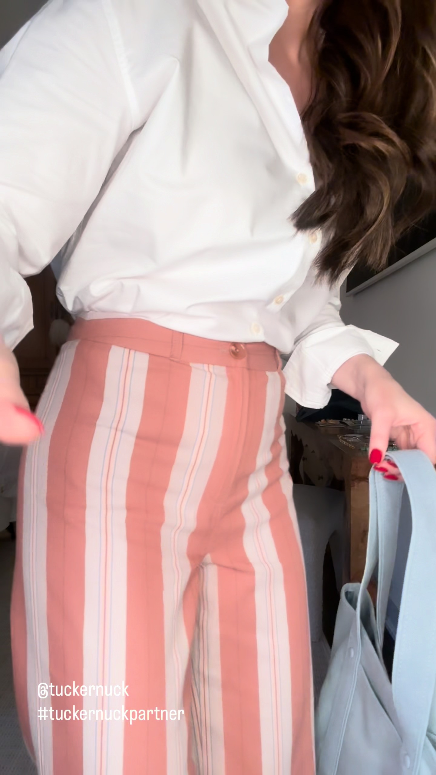 Let us talk about this Tuckernuck haul, because I am obsessed — truly, obsessed. First, the vertical stripe matching set. I love nothing more than a vertical stripe — it is such a classic line, and it adds the perfect punch of fun to an outfit without trying too hard. The long sleeve is what sells me completely. I love a sleeve, I love a stripe, and together it is just perfection.
Then there is the white button-up, which might be the most useful vacation piece I own. Wear it open over a bikini top, tuck it into shorts, layer it over the matching pants — it does not matter, it works every single time. And the pants themselves have the most perfect length. Nothing bunching, nothing dragging — just right.
All of these pieces are coming with me on my trip in a few days, so you will be seeing them again very soon — this is just the beginning.
@tuckernuck 

 #tuckernuckpartner #LTKootd #LTKSeasonal #LTKOver40