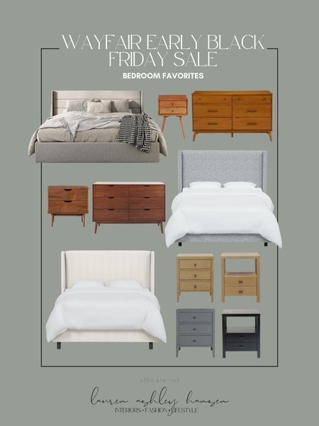 Wayfair Black Friday Sale is here! All of these bedroom pieces are included—nightstands, dressers, and bed frames! The infamous Tilly bed frame is one of my absolute favorites—great quality and price point! 

#LTKhome #LTKsalealert #LTKCyberWeek
