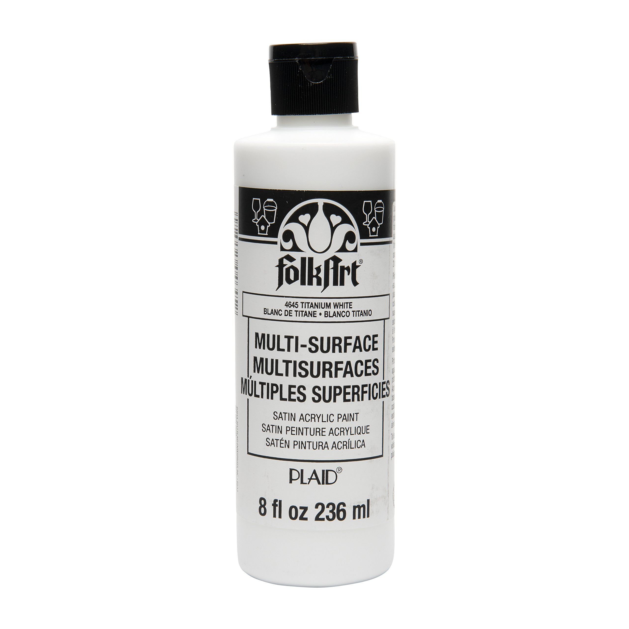 FolkArt Multi-Surface Paint (8 oz), , Titanium White | Amazon (US)
