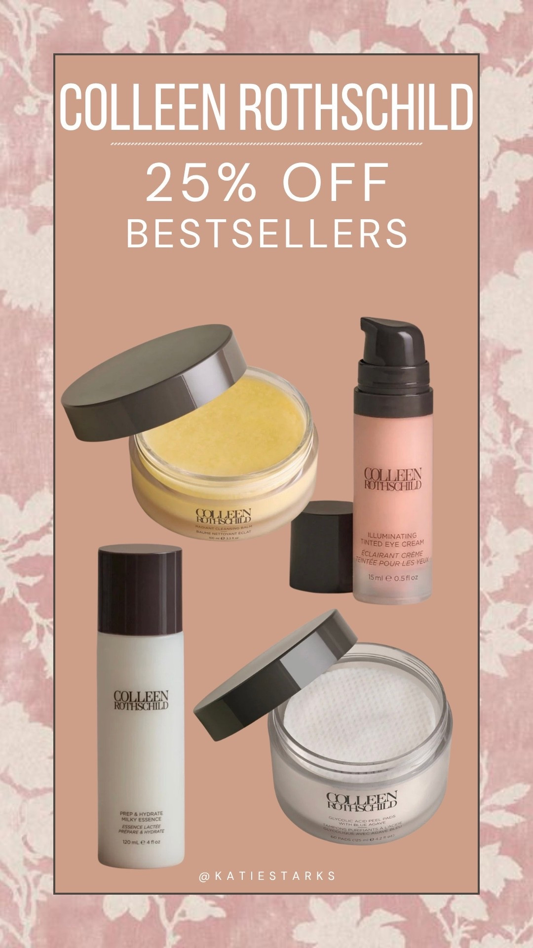 25% off bestsellers at @Colleen Rothschild right now! These four products are part of my daily routine - LOVE them! You can use KATIE20 to save on non-sale items!

#CRPartner

#LTKSaleAlert #LTKBeauty #LTKOver40