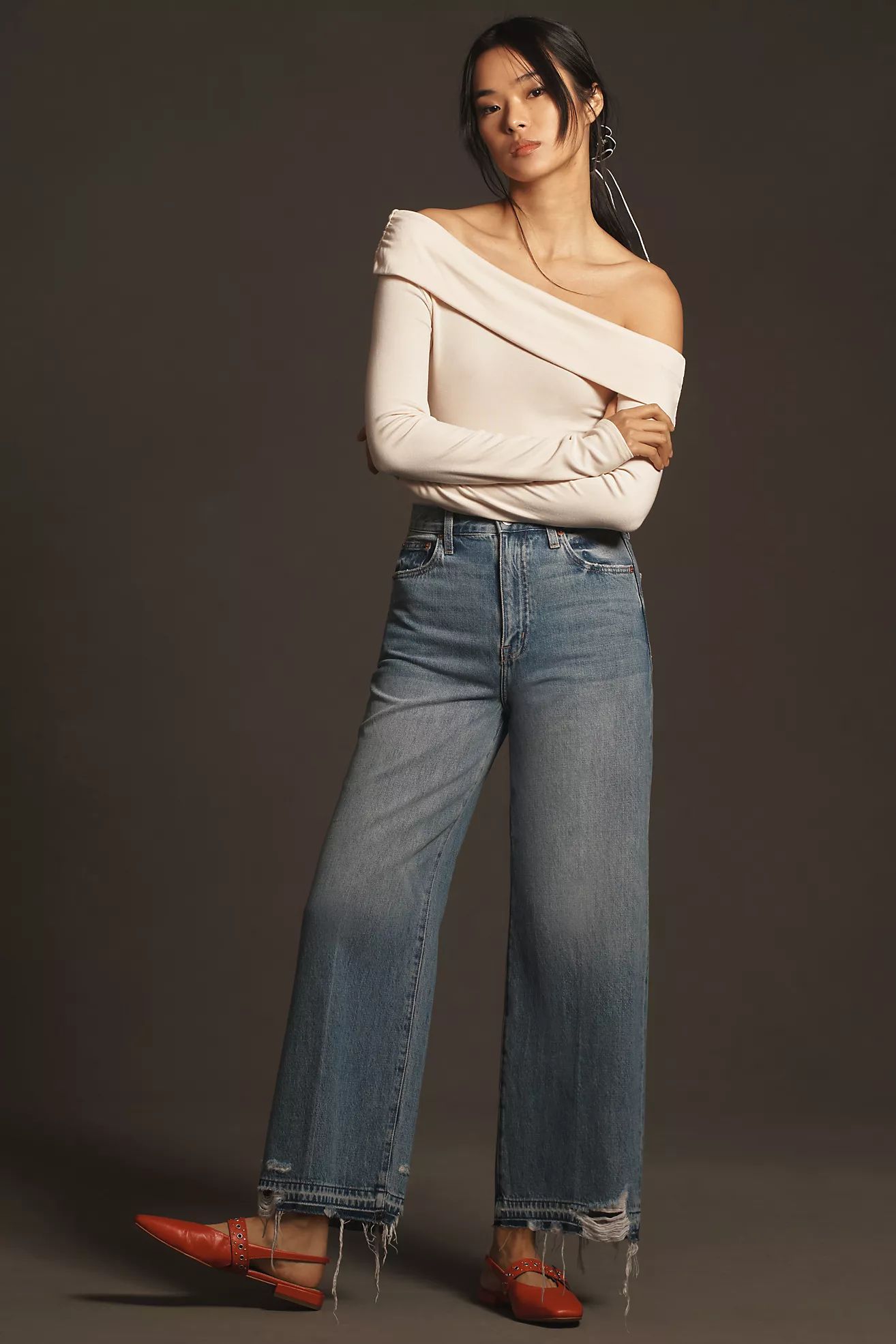 Pistola Loretta High-Rise Wide-Leg Jeans | Anthropologie (US)