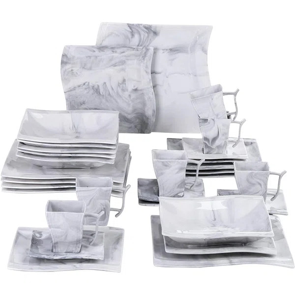 Flora 30 Piece Dinnerware Set, Service for 6 | Wayfair Professional