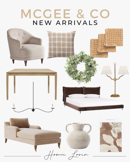 McGee & Co New Arrivals! Absolutely Gorgeous!

furniture, home decor, interior design, upholstered chair, lounge chair, dining table, bed, dish cloths, pillow cover, vase, chandelier, lamp, wreath, wallpaper swatch #McGee&Co #NewArrival

Follow my shop @homielovin on the @shop.LTK app to shop this post and get my exclusive app-only content!

#LTKSaleAlert #LTKFamily #LTKHome
