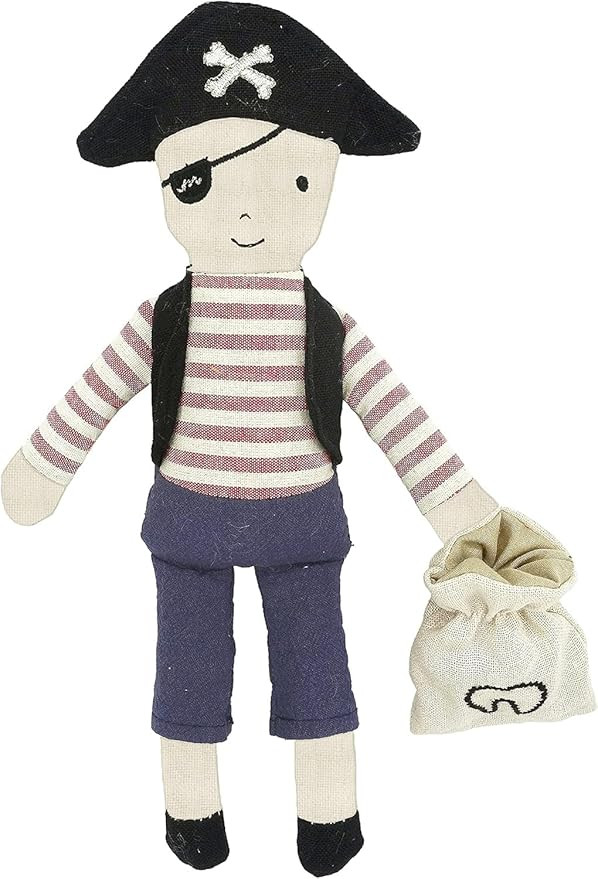 MON AMI Tooth Mate Pirate Fairy Doll with Tooth Bag – 10-Inch Plush Pirate Doll | Tooth Fairy K... | Amazon (US)