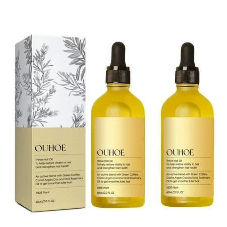 Veganic Natural Hair Oil Veganic Hair Oil Rosemary Oil for Hair Growth Organic Rosemary Hair Growth Oil for Dry Damaged Hair and Growth Thin Hair (60ml *2PC) | Walmart (US)