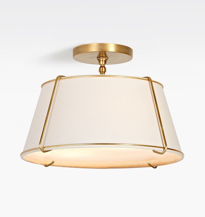 Conical 16in Drum Semi-Flush Mount | Rejuvenation