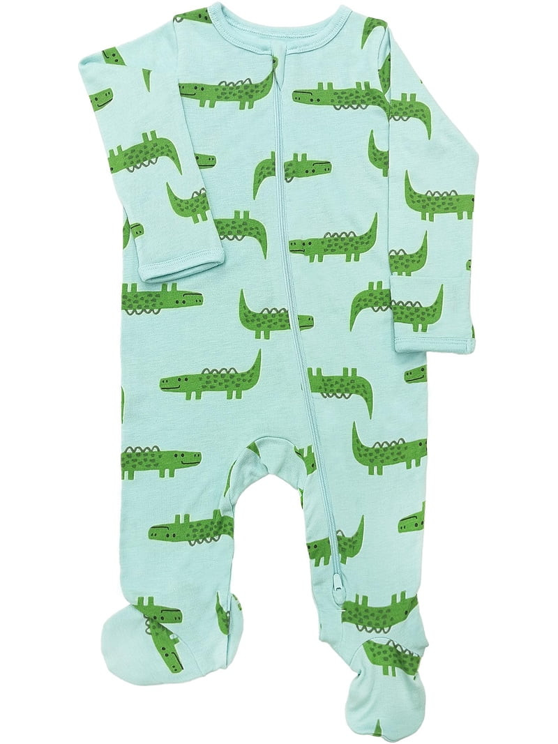 Wonder So Soft Modal by Wonder Nation Baby Unisex Two-Way Zipper Footed Sleep N Play Pajamas, Siz... | Walmart (US)