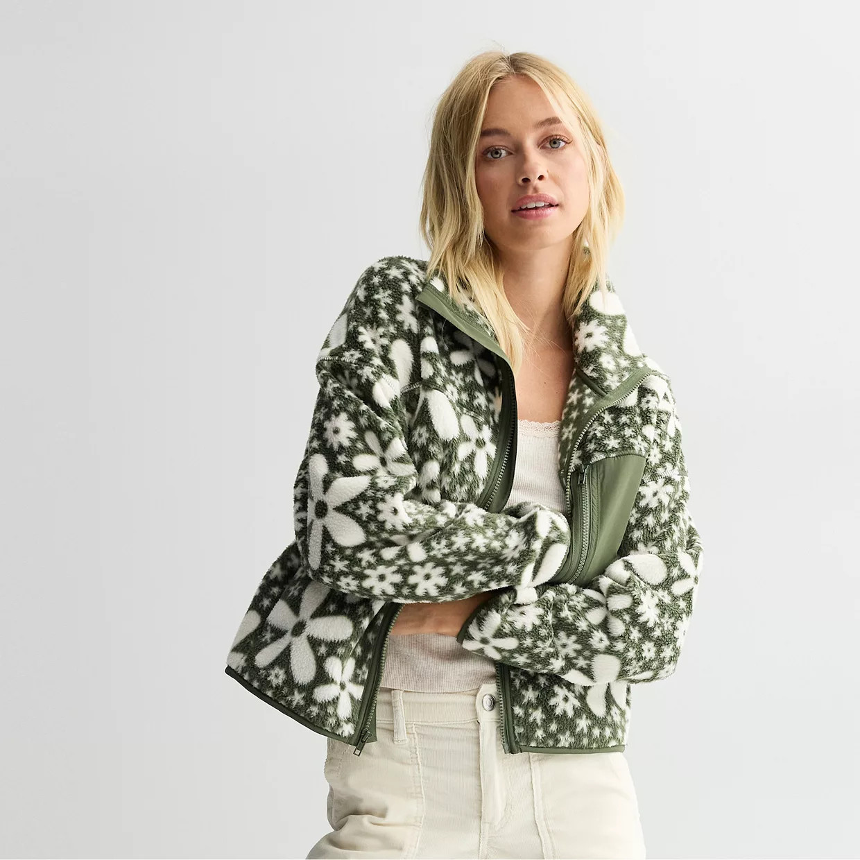 Juniors' SO® Full-Zip Pocket Teddy Fleece Jacket | Kohl's