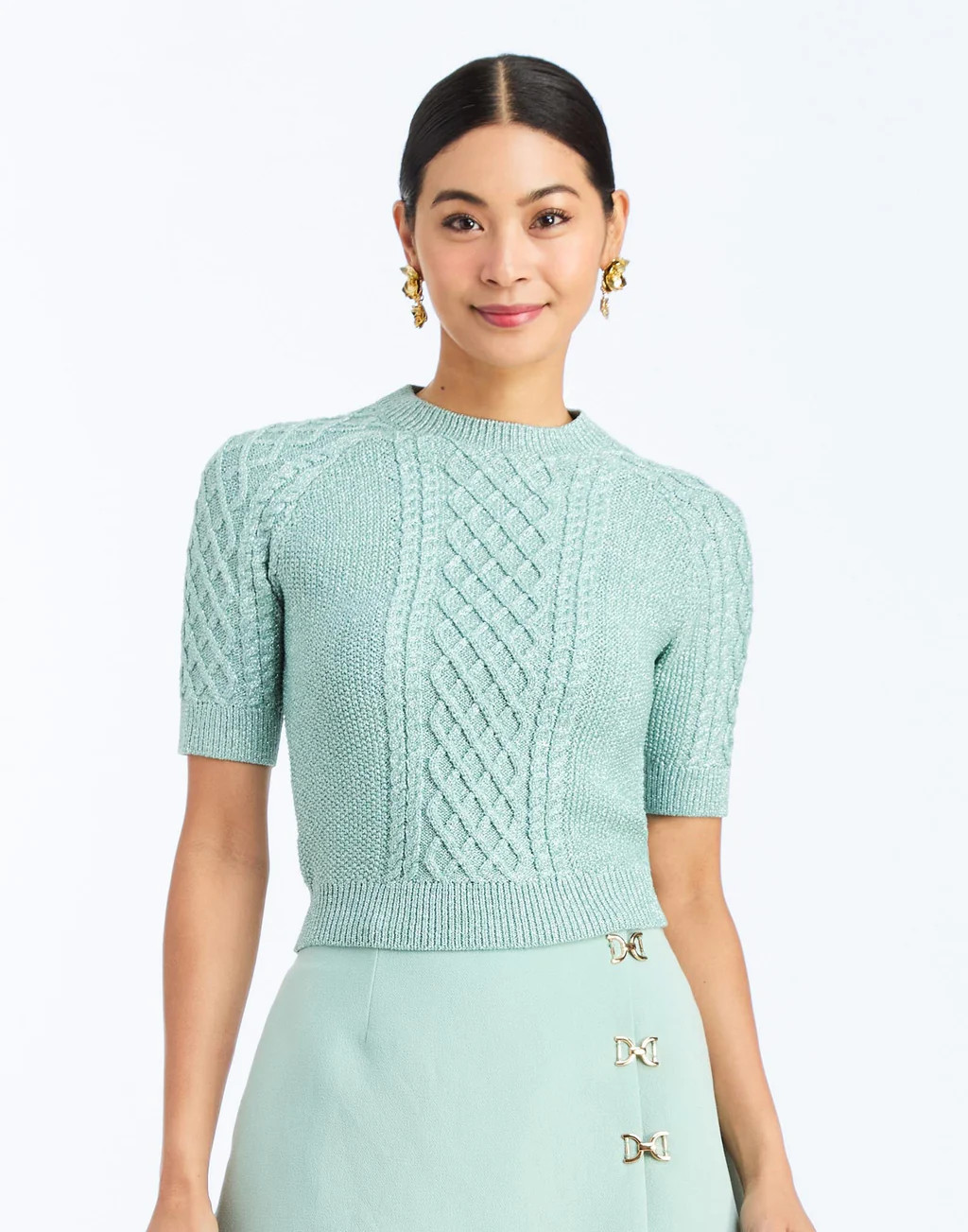 Enya Metallic Sweater | Mestiza New York