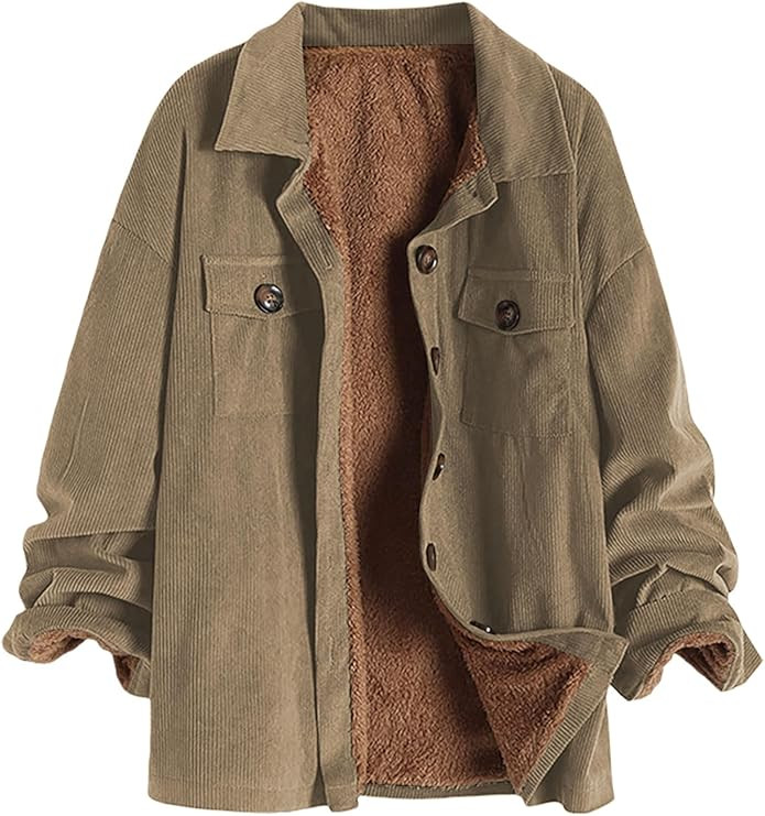 ZAFUL Women's Corduroy Loose Hooded Jacket Vintage Color Blocking Raglan Sleeve Casual Coat Windb... | Amazon (US)