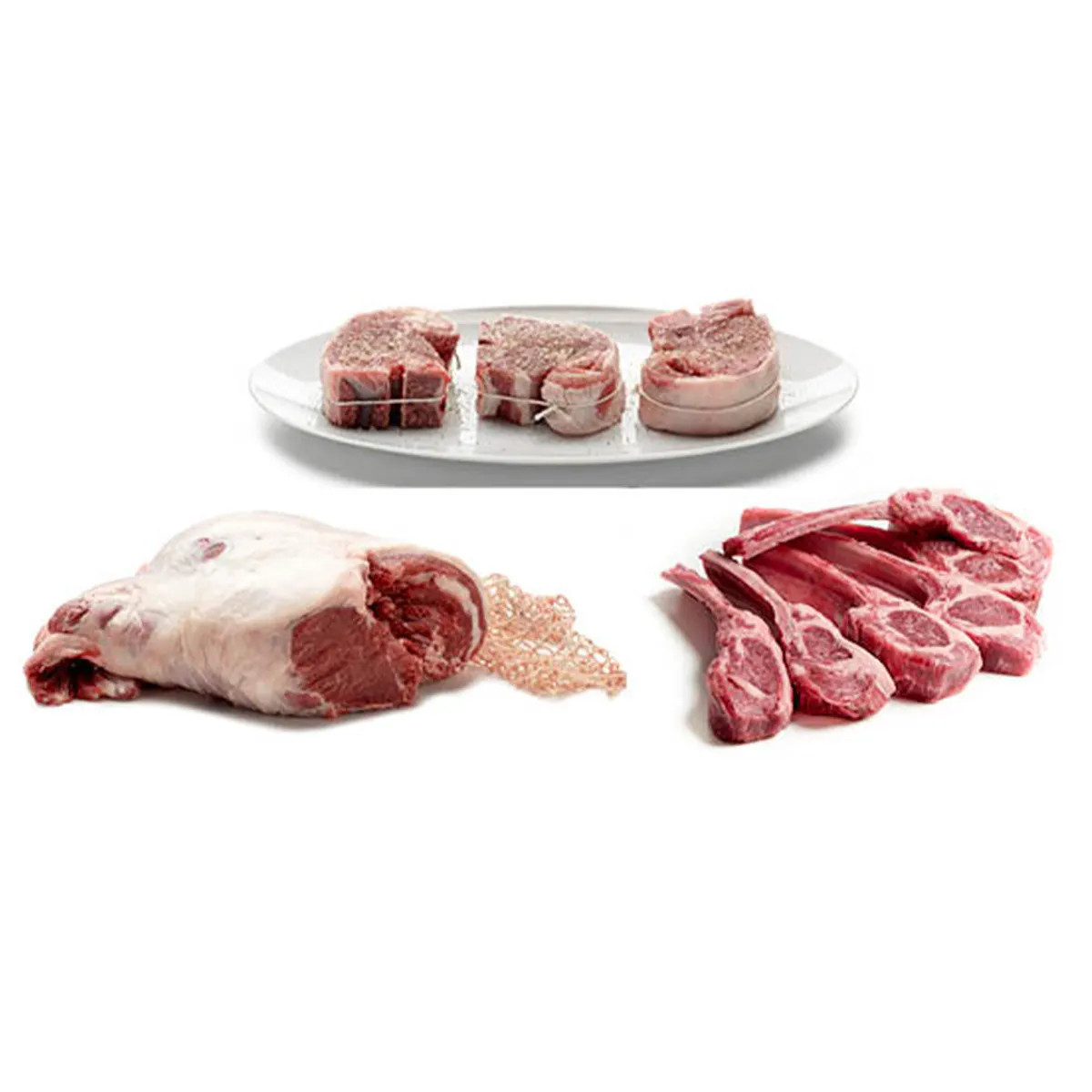 Pure Bred Lamb by Chef Thomas Keller & Keith Martin - Lamb Rib Chops + Butterflied Leg of Lamb + Lamb Loin Chops | Goldbelly