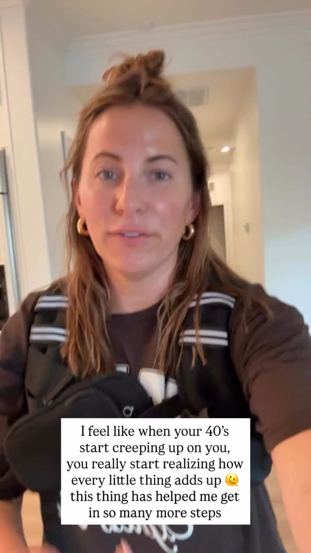 I feel like when your 40’s start creeping up on you, 
you really start realizing how every little thing adds up 🫠 this thing has helped me get in so many more steps