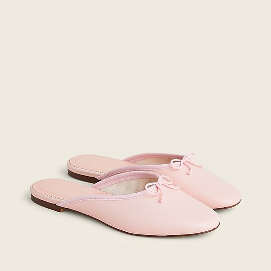 Zoe ballet mules in leather | J. Crew US