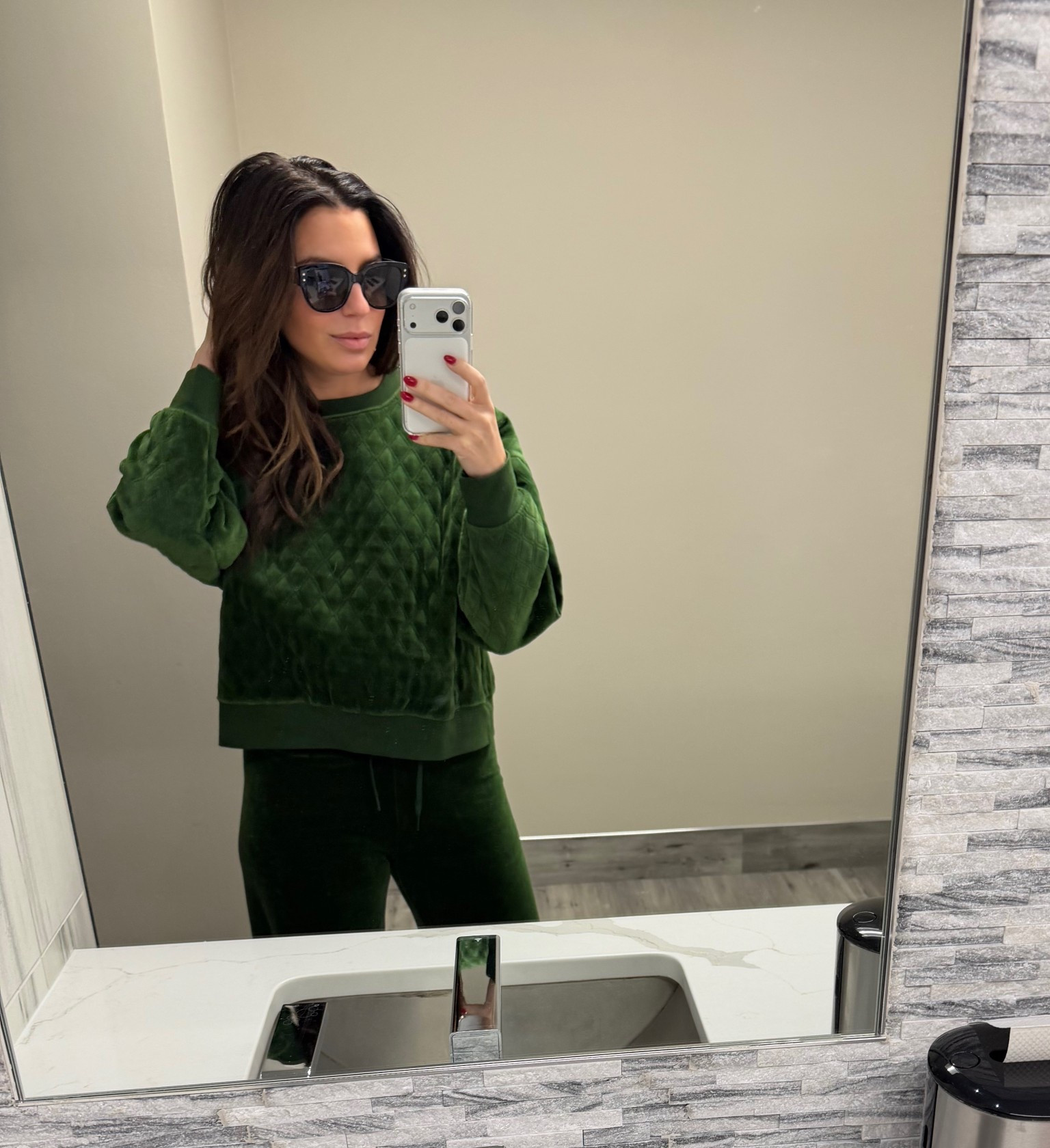 On Wednesdays we wear green 💚. Perfect outfit from tuckernuck for the winter ❄️ weather. 

#LTKdayinmylife #LTKootd #LTKmomlife