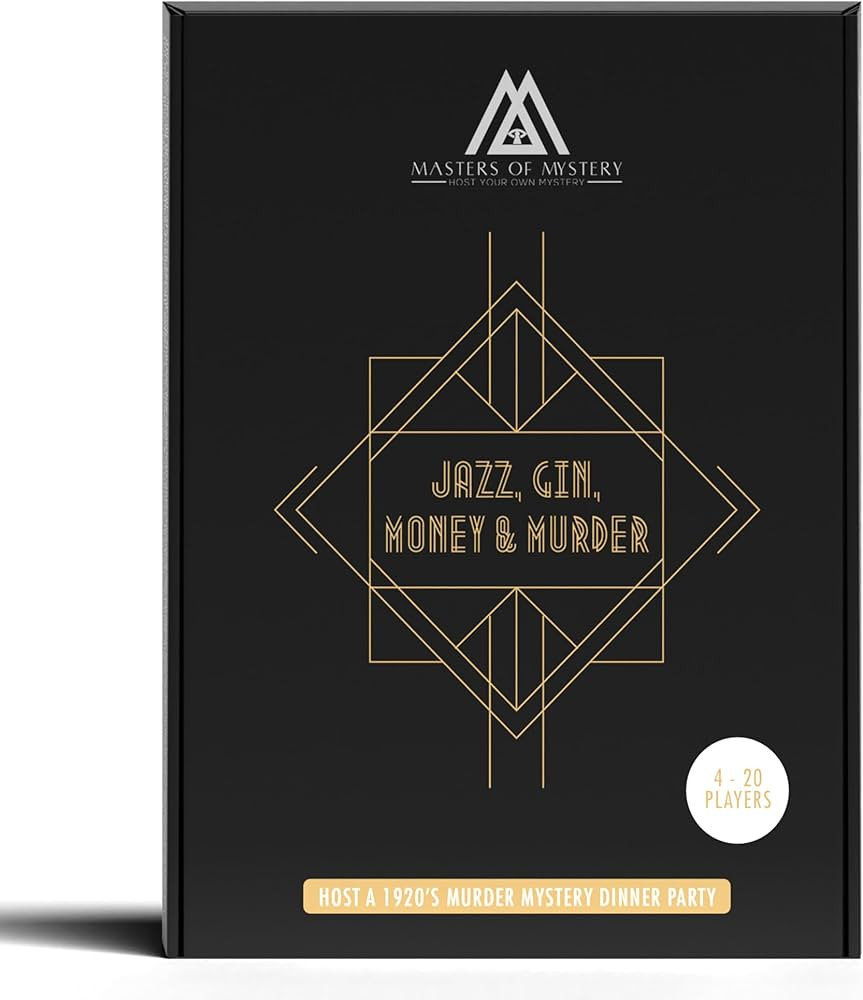 Replay-able 1920s Murder Mystery Dinner Party Game for Up to 20 Adults - Host Your Own Dinner Party Game Night - 1920s Speakeasy Gatsby Theme Medium English 4-20 Players | Amazon (US)