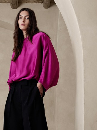 Emery Satin Top | Banana Republic (US)