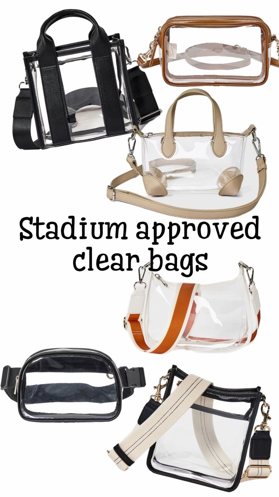 Stadium approved clear bags 

#LTKSaleAlert #LTKmomlife #LTKActive