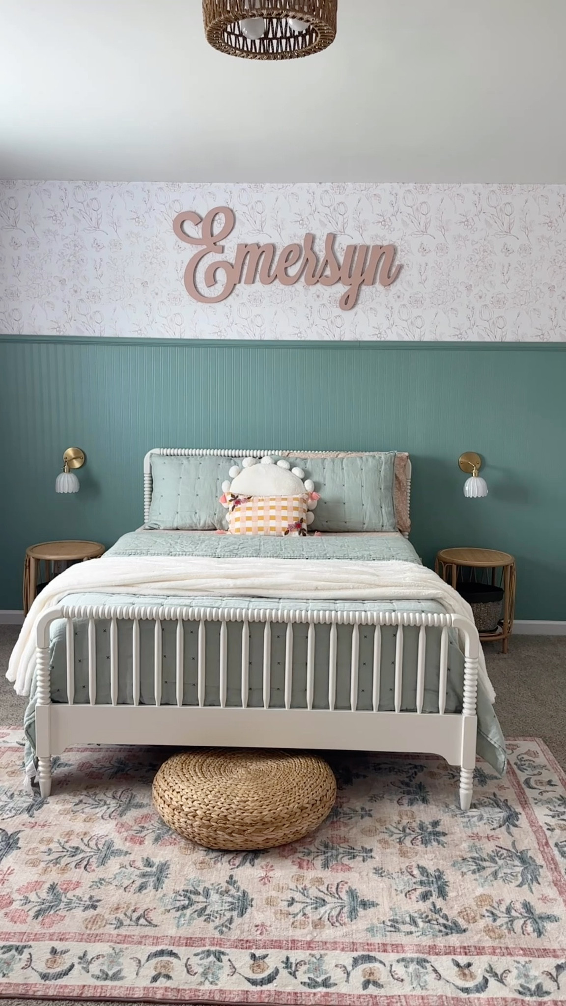 My daughter’s Bedroom Makeover is FINALLY finished! 👏🏼
I am SO excited to share this space with you! I am so proud of it and had so much fun bringing my vision to life! 
Be on the lookout because I have so many things to share with you from this space. 🤍

Today I am starting with this main wall and focal point of the room! 
I did everything myself which means YOU CAN TOO! ✨

Also follow along on IG @lifestyledbybecca to catch behind-the-scenes info

Let me know what you think!

Paint colors by Behr Paint from Home Depot 
-Green Meets Blue
-Castilian Pink
-White Moderne 

#LTKFamily #LTKHome #LTKKids