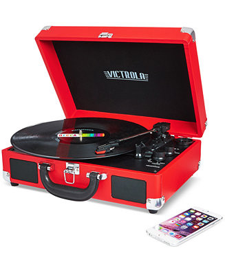 Solid Suitcase Bluetooth Record Player | Macy's