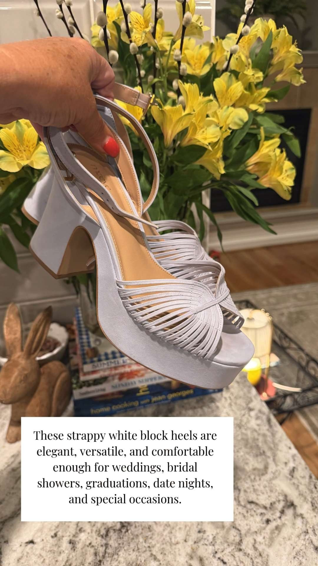 These strappy block heels are proof that comfort and style can absolutely go together. 🤍✨

A beautiful shoe you’ll reach for again and again. 💕

💡 LTK MADE EASY

❤️ Heart = Support my posts
🔖 Save = Get sale & restock alerts
📋 Lists = Keep favorites organized
📲 Share = Send to yourself for later
💬 Comment = Ask me anything 

 #LTKootd #LTKSeasonal #LTKOver40
